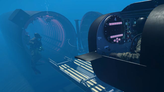The Navy SEAL Museum's  SEAL Delivery Vehicle (SDV) offers virtual reality experience for guests. The program incorporates auditory and visual feedback to simulate a realistic underwater SDV experience.
