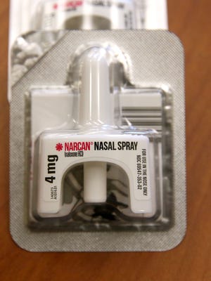 A sealed package of Narcan nasal spray can be carried on your person.