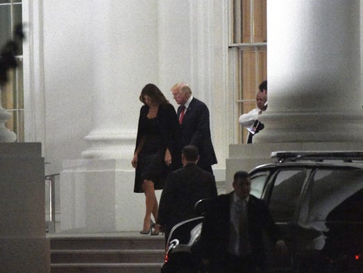 The Trumps went to dinner at the Trump International