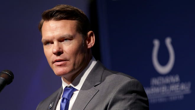 Chris Ballard was introduced as the Indianapolis Colts new general manager  Monday, January 30, 2017, afternoon at the Colts Indiana Farm Bureau Football Center.