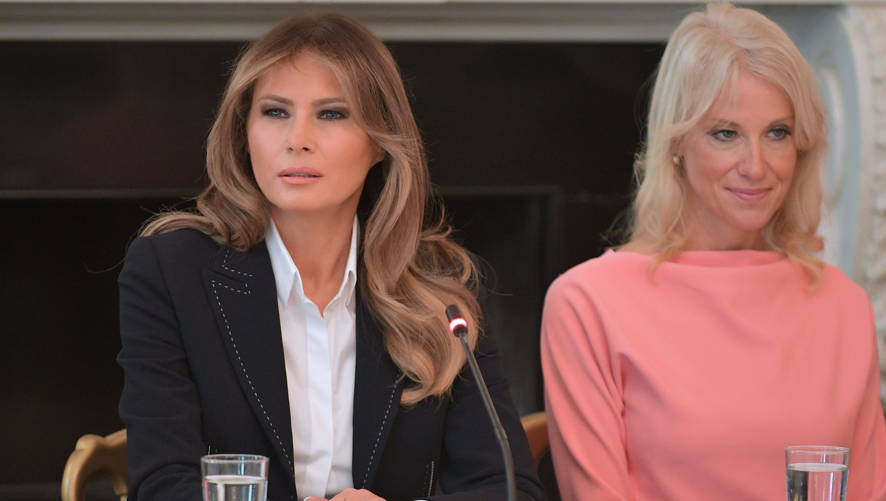 First lady Melania Trump hears from families impacted by opioid abuse