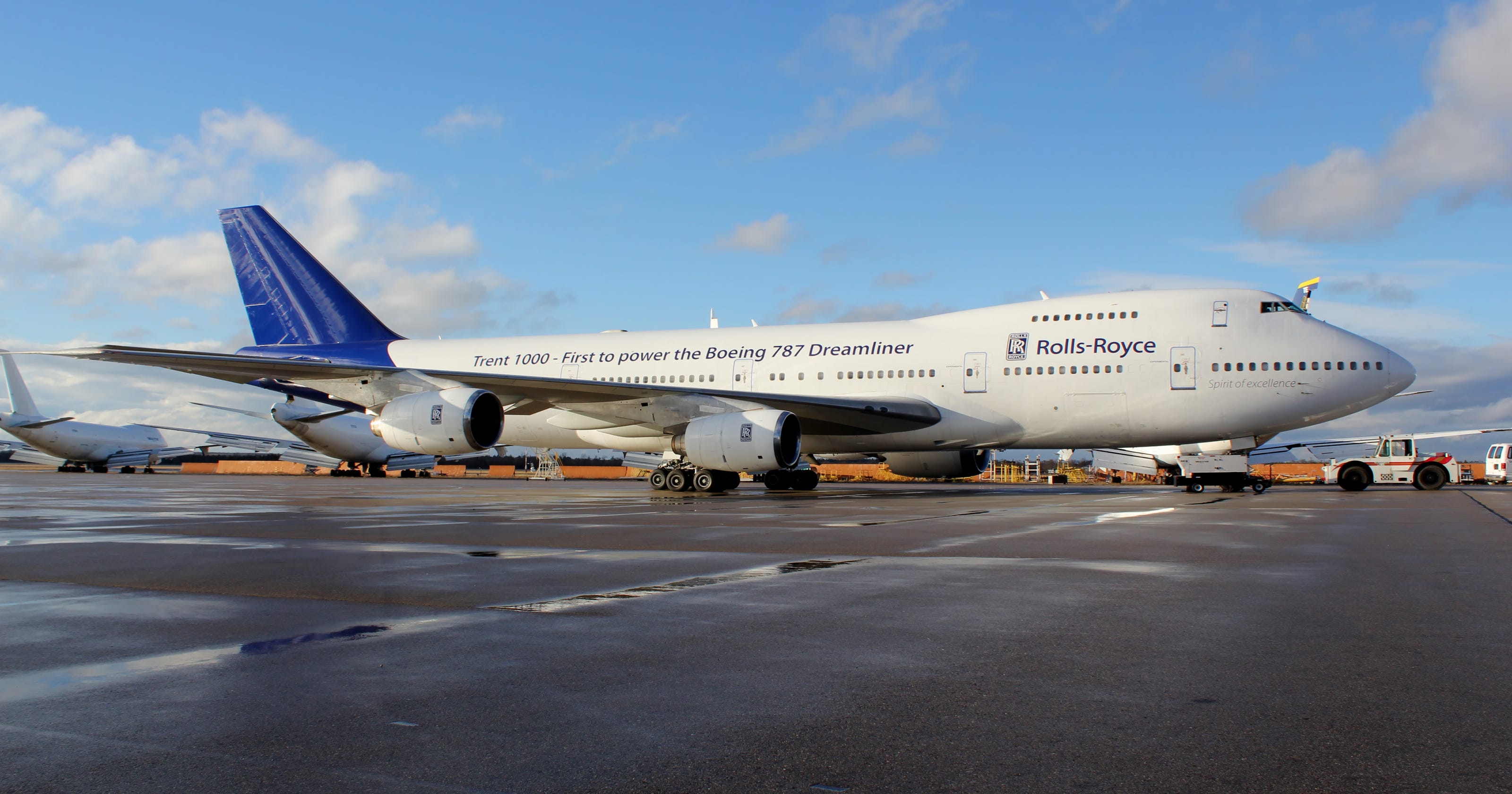 747 With New Rolls Royce Engine Flyover Canceled Due To