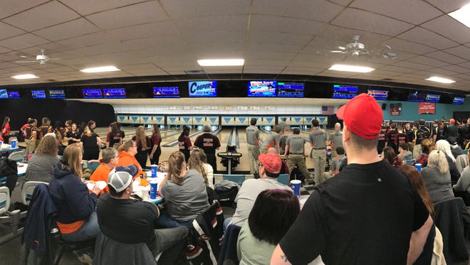 Fans crowd into Cooper's Bowl four years ago to watch the Mid Ohio Athletic Conference Bowling Tournament.