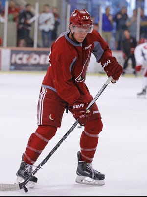 Arizona Coyotes' Christian Fischer during the 2015 development camp on Tuesday, July 7, 2015 in Scottsdale.
