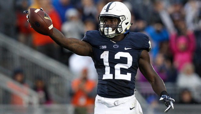 Penn State wide receiver Chris Godwin, a Middletown native, is competing at the NFL Scouting Combine this week in Indianapolis.