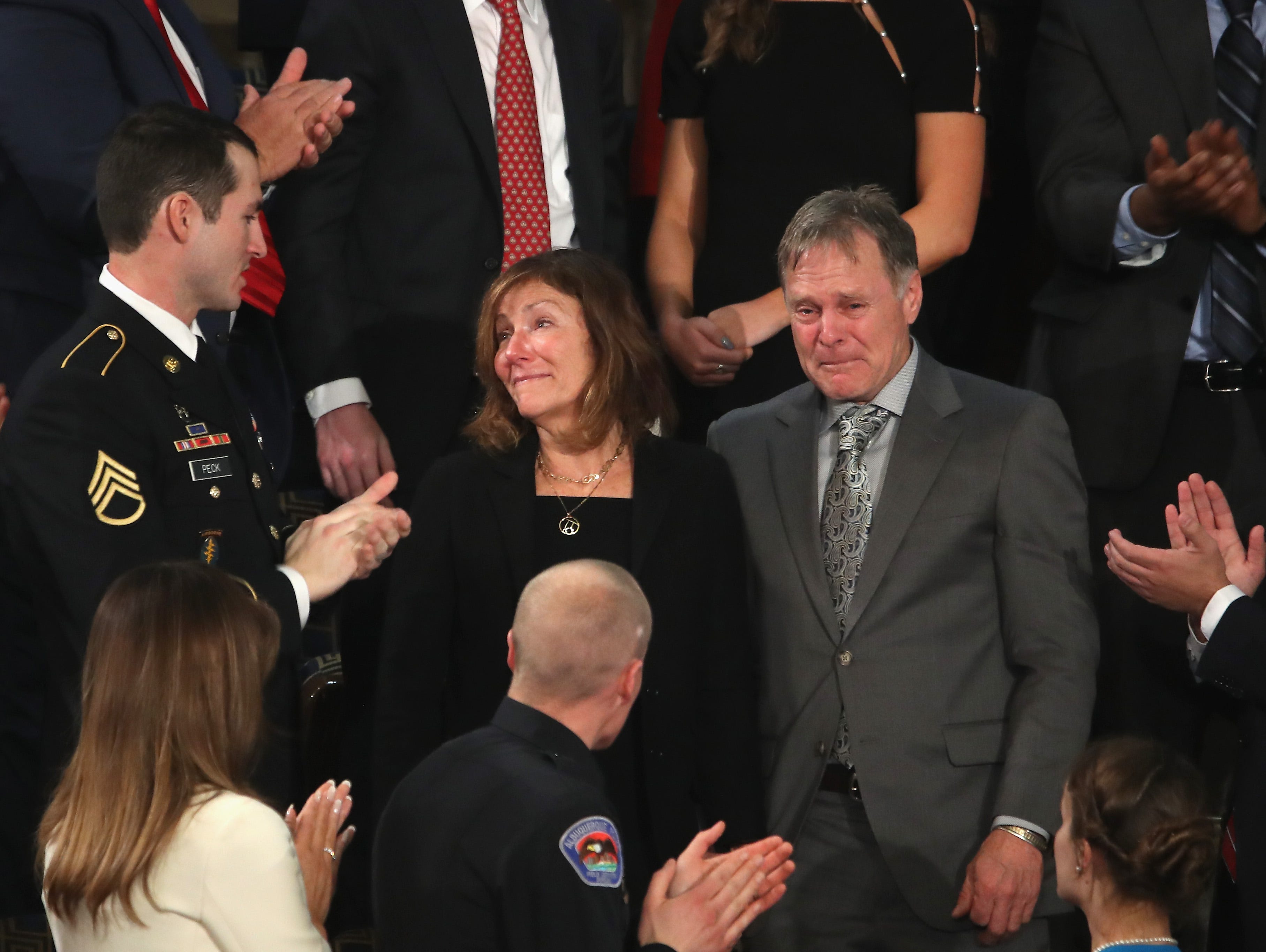 President Trump Addresses The Nation In His First State Of The Union Address To Joint Session Of  Congress