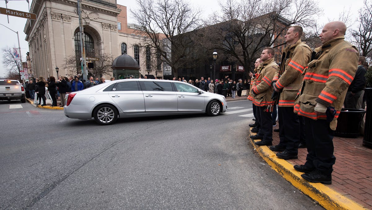 Photos Funeral procession for York firefighter Ivan Flanscha