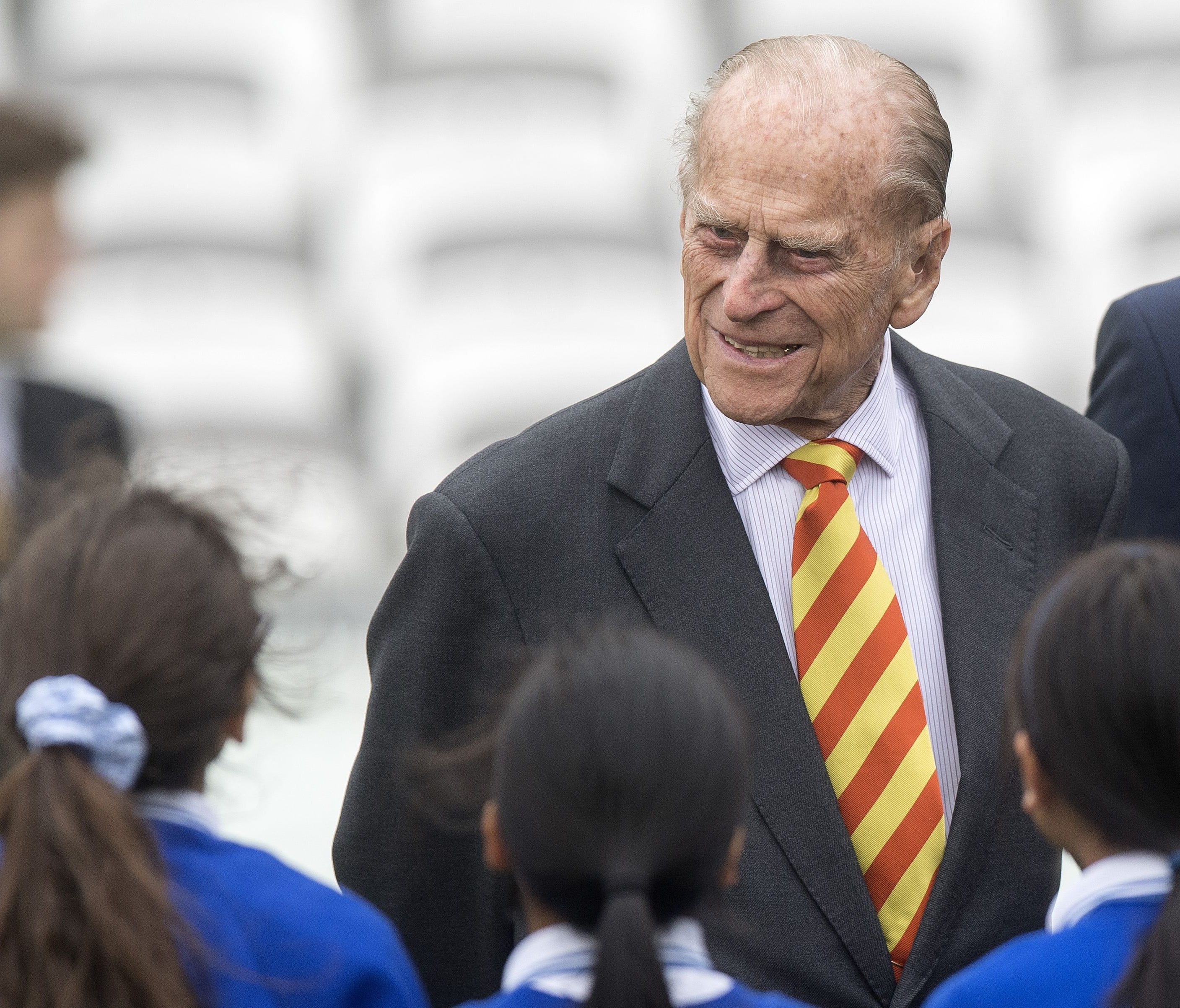 Britain's Prince Philip, the Duke of Edinburgh, is pictured during his visit to Lord's Cricket Ground to open the new Warner Stand, in London.