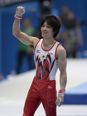 Kohei Uchimura finished in the top three in all six events.