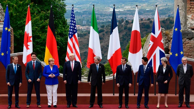 President Trump and other G-7 members.