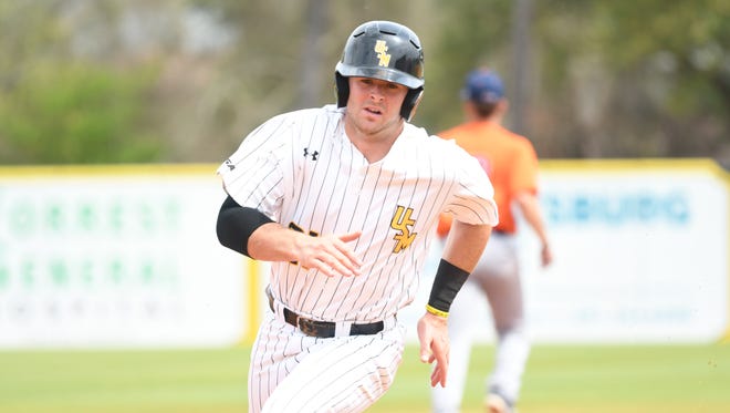 Southern Miss' Hunter Slater runs the bases during a game against UTSA.
