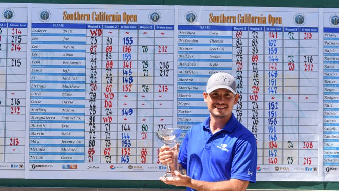 Mike McCabe, who plays our of Moorpark Country Club, won the Southern California Open by nine shots.