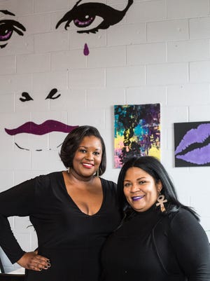 February 22, 2018 -  Cynthia Daniels, founder of Memphis Black Restaurant Week, left, and Fran Mosley, owner of HM Dessert Lounge, stand for a portrait in Mosley's restaurant. The third annual Memphis Black Restaurant Week runs from March 5th until the 11th.