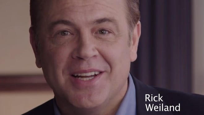 Screen grab from a new Rick Weiland commercial.