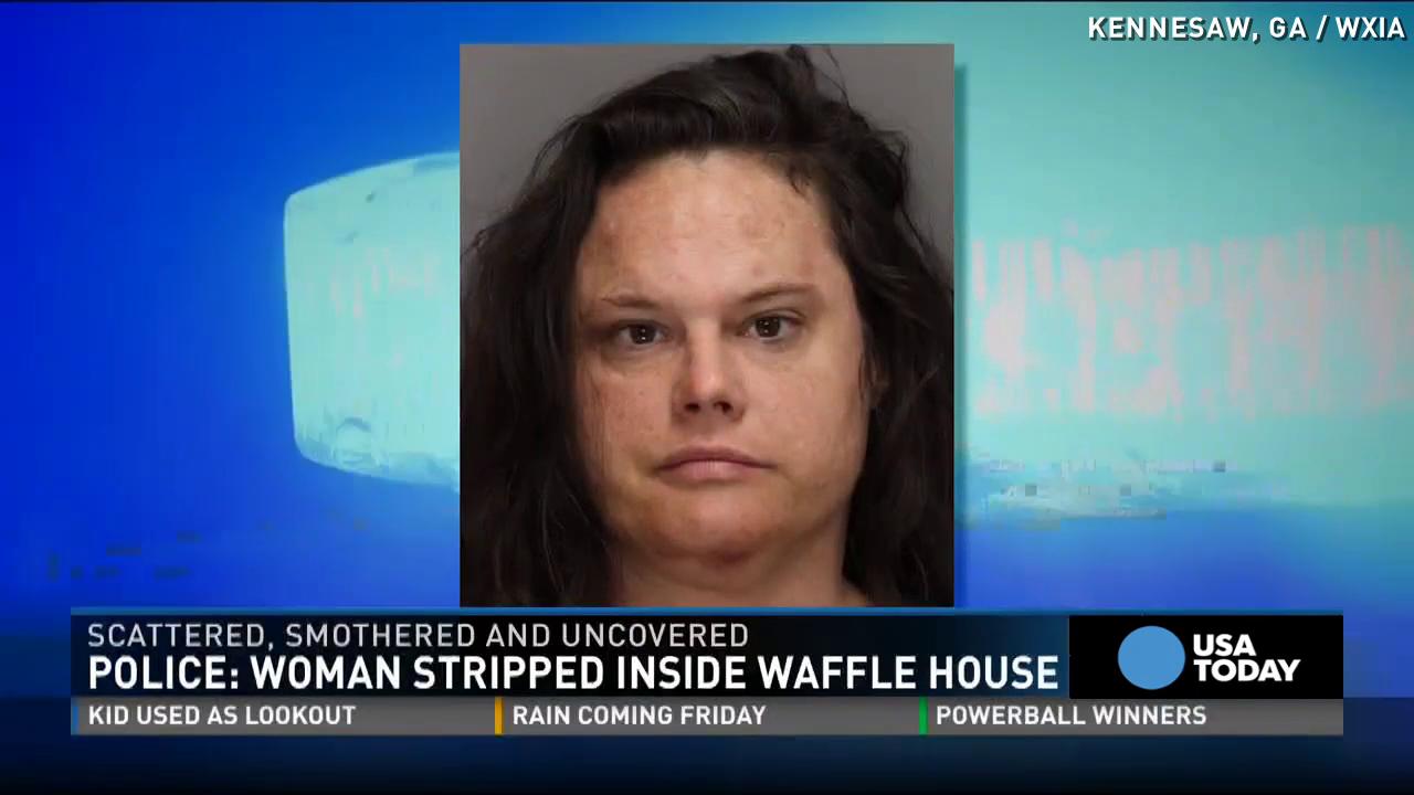 Police Naked Woman Attacks Waffle House Customers