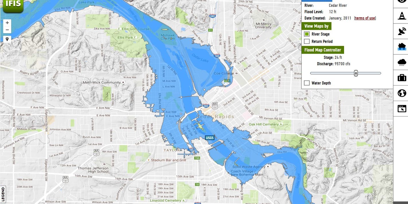 Online Maps Let Iowans See Their Risk Of Flooding Map Of Des Moines Flooding 2022