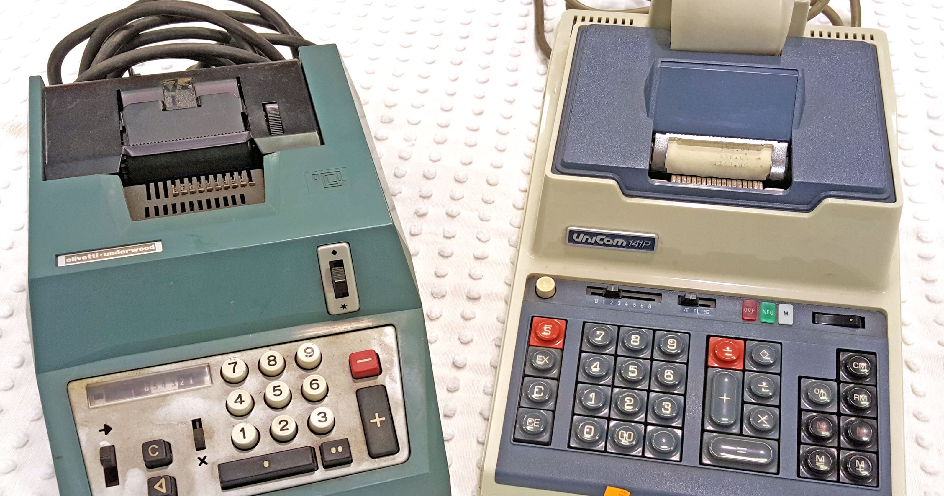 Don’t subtract value of old calculators and typewriters