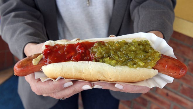 A classic Windmill hot dog from the West End location in Long Branch.