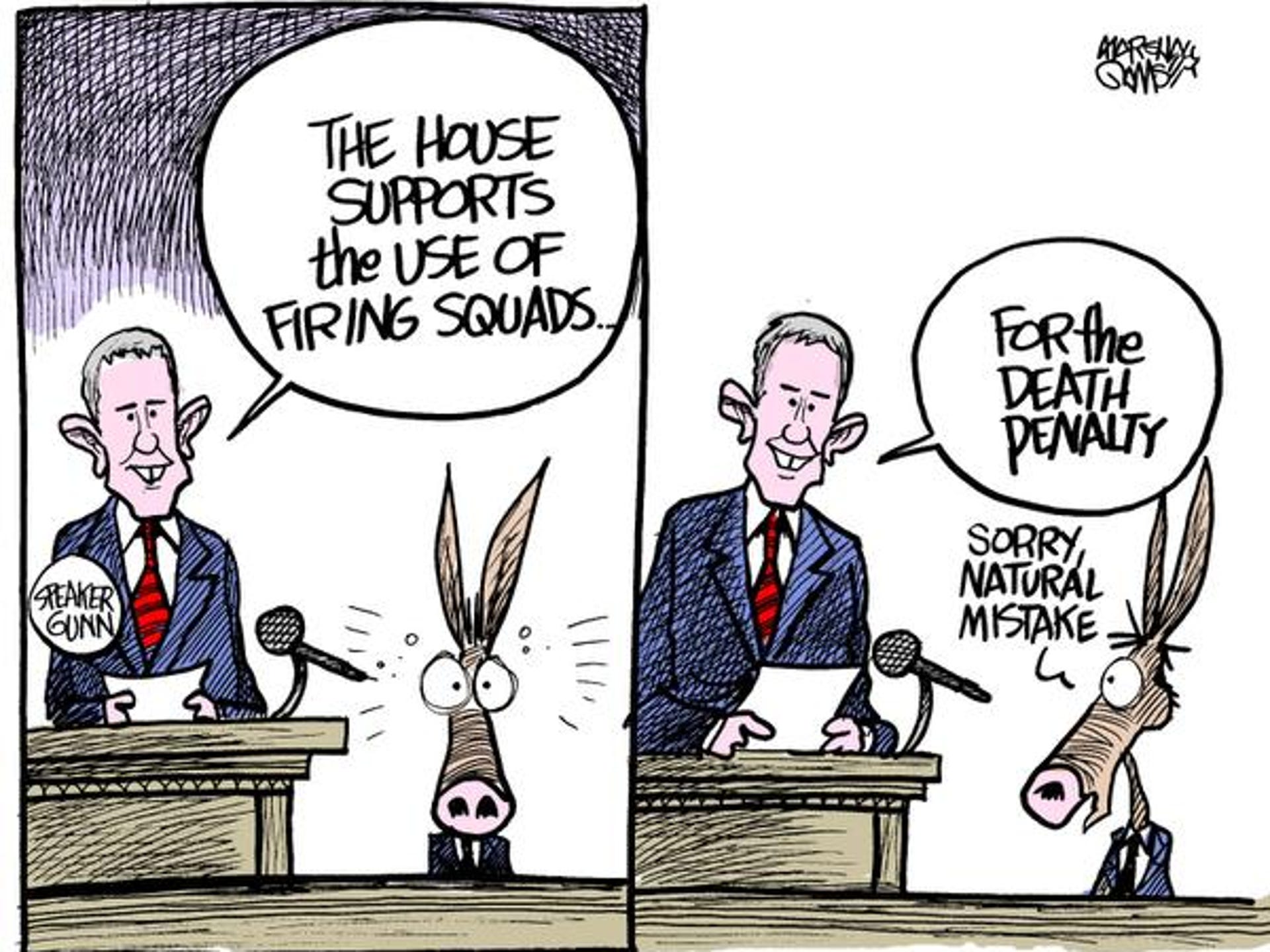 Editorial cartoons Death penalty