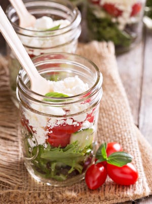 Mason jar salads are the perfect grab-n-go healthy lunch.