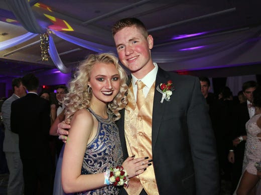 Seniors Taylor Shortell and Zachary Osgood stop for