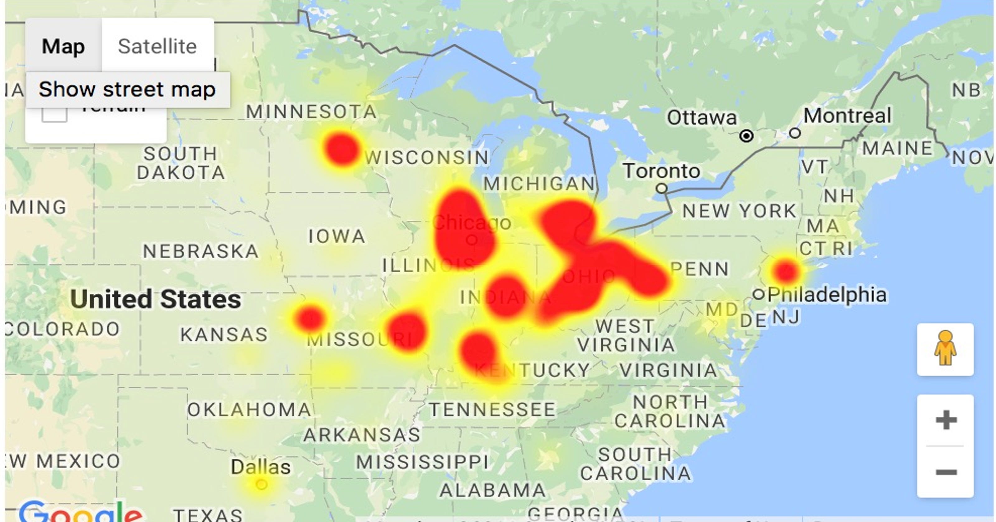 Att Service Outage Map Maping Resources