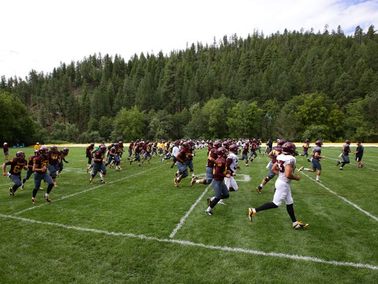 The first day of practice for Arizona State at Camp