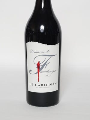 Domaine de Familongue Carignan 2012 is part of the next mixed case selected by Cai J. Palmer, the owner of Wine at Five on Purchase Street in Rye, May 5, 2015. 