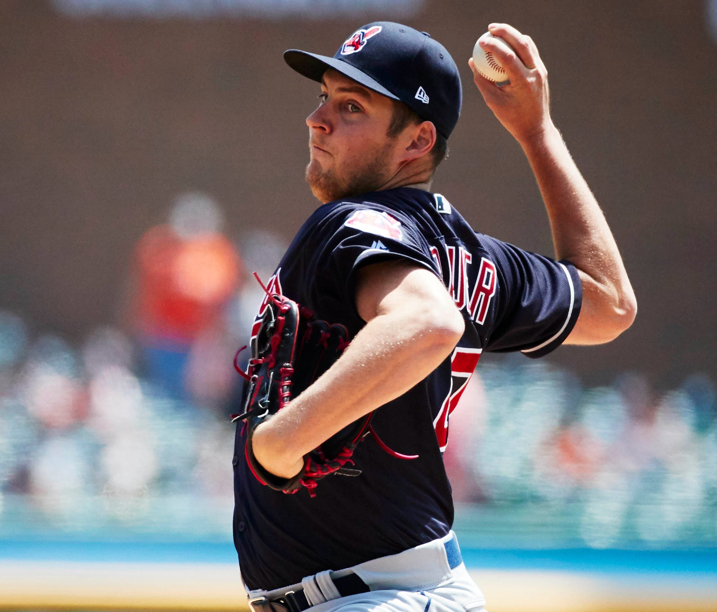 Trevor Bauer is 4-3 this season with the Indians.