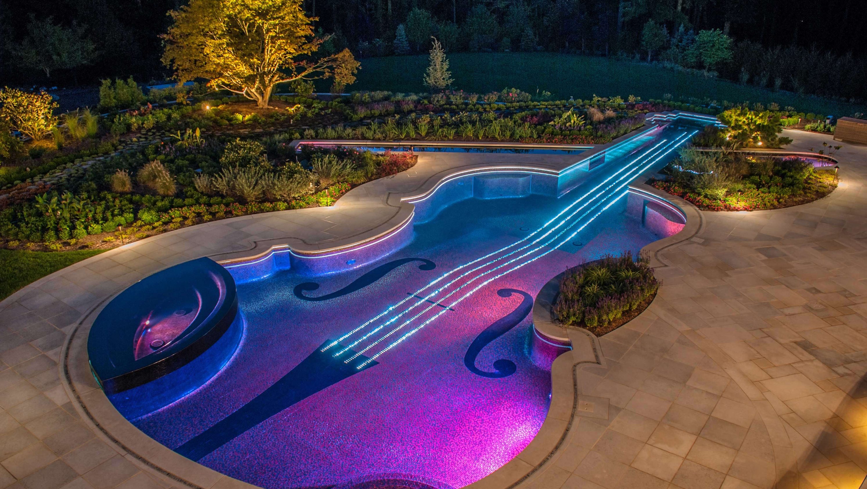 In the lap of luxury A 1.5 million violin pool