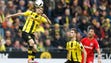 April 15, 2017: Christian Pulisic goes up for a header