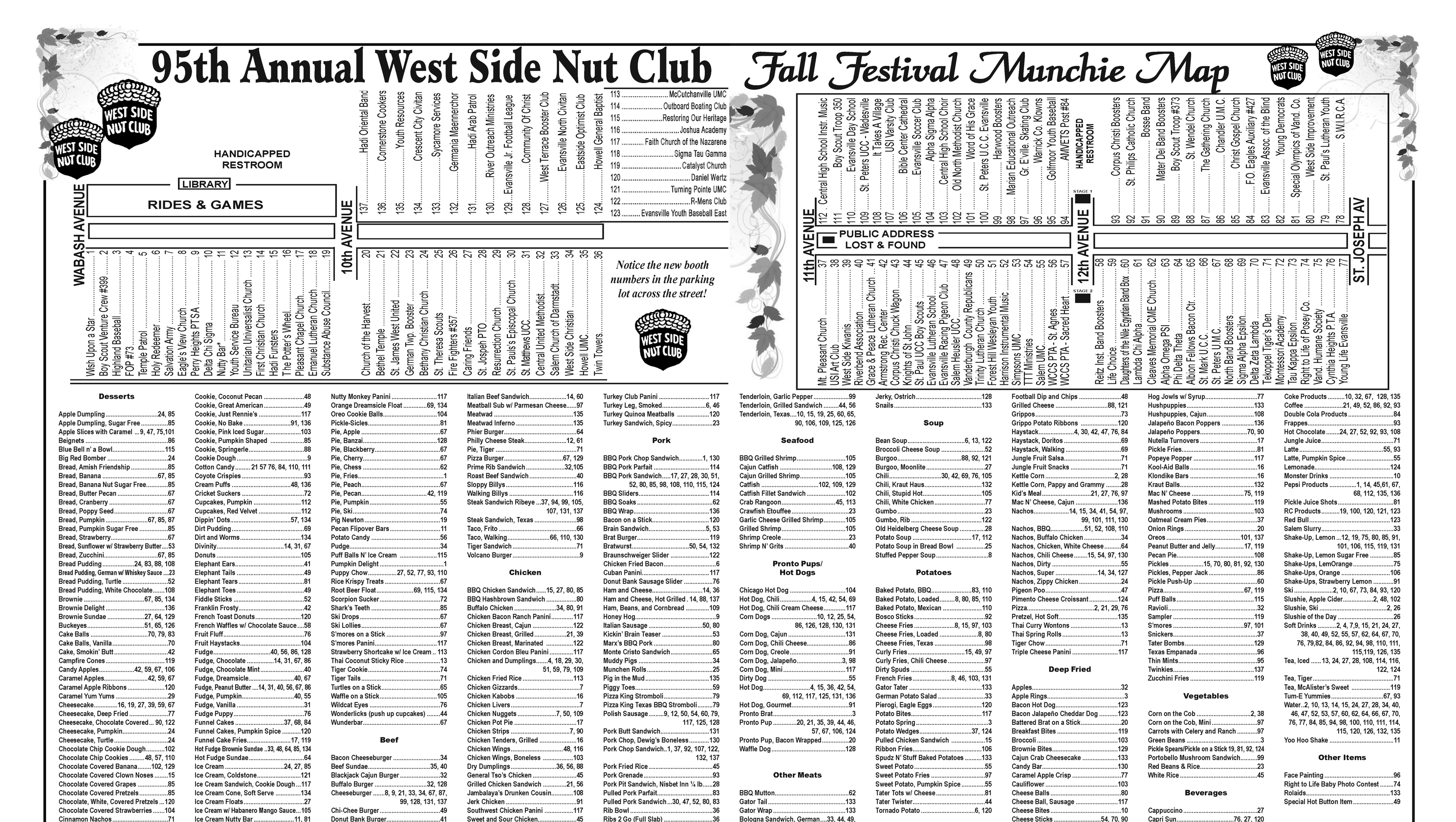 2016 Fall Festival Munchie Map released