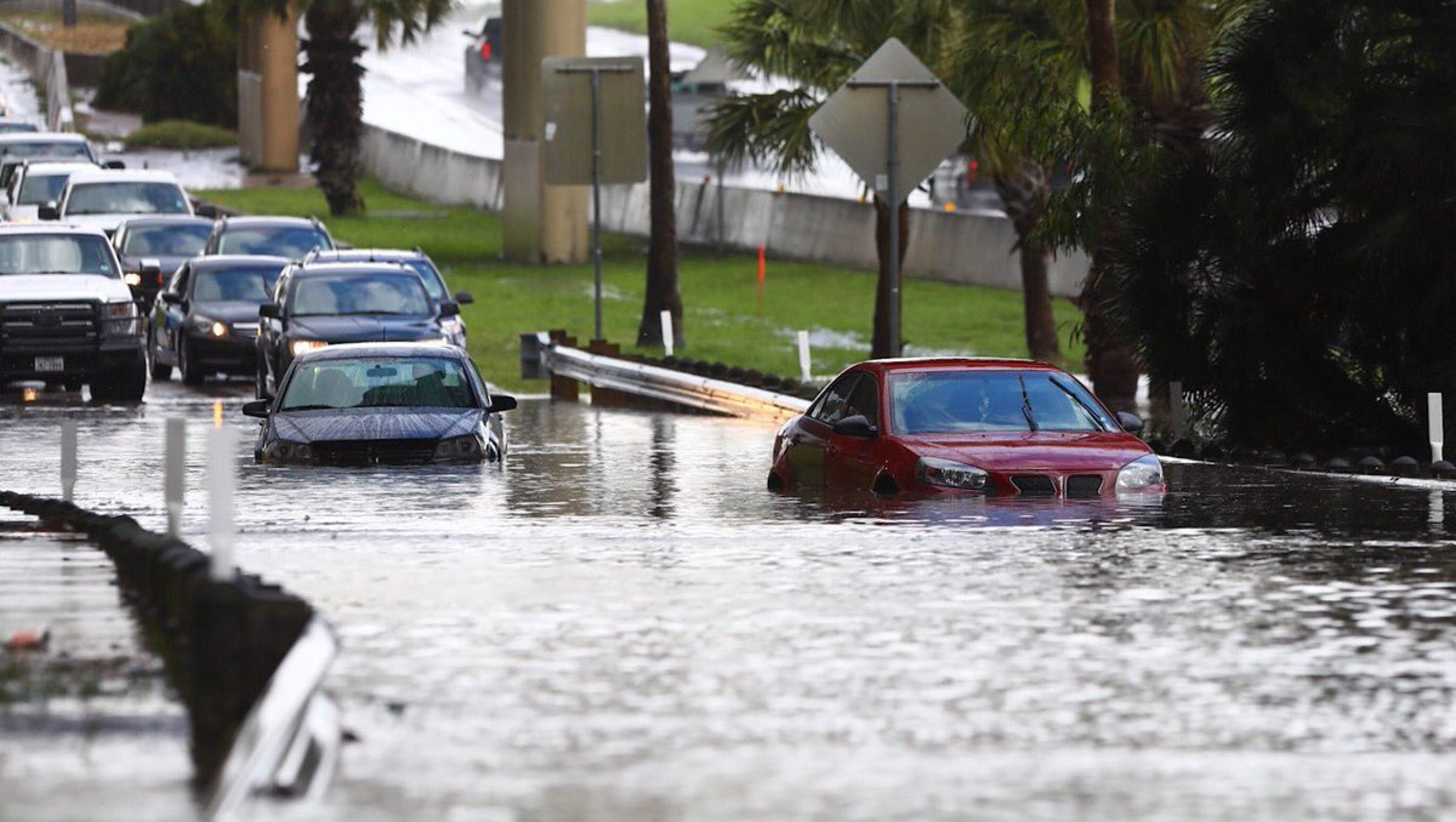 Flash Flooding Strands Motorists During Morning Cloudburst