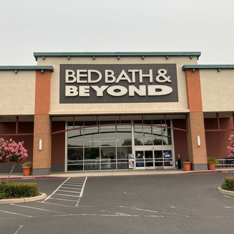 The exterior of a Bed Bath & Beyond store.