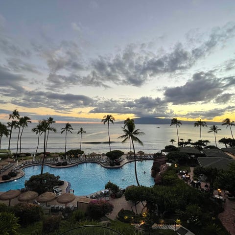 View west from The Hyatt Regency Maui Resort & Spa