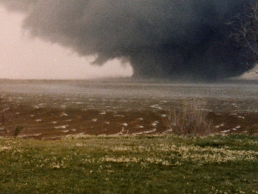Contributed photo of one of the tornadoes on Terrible