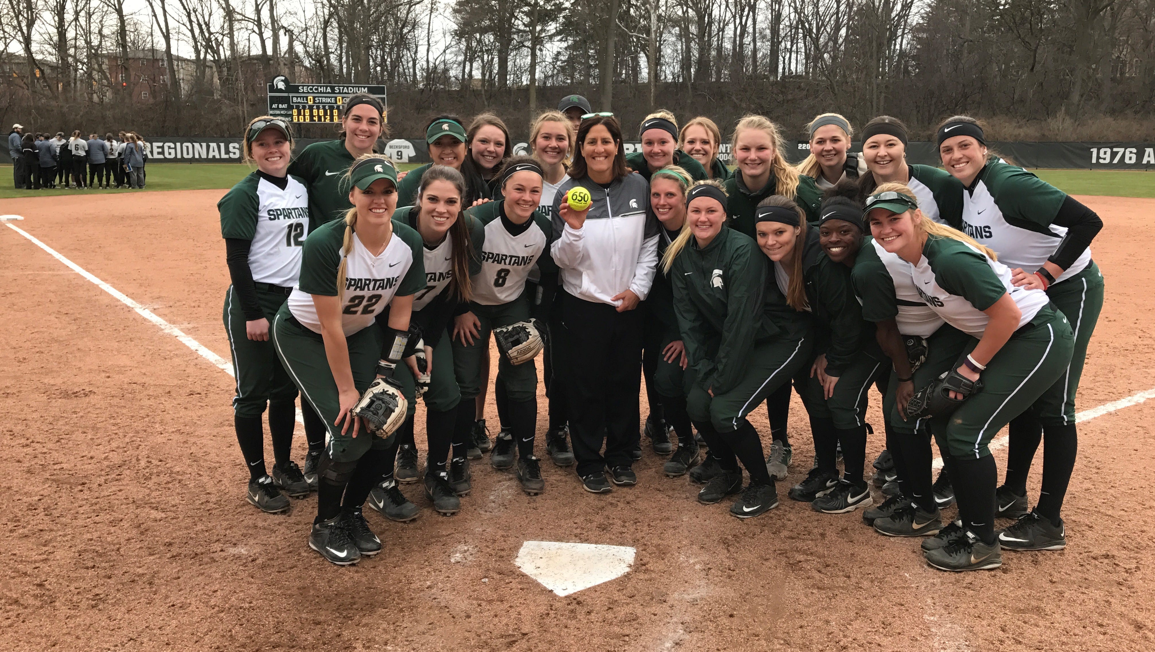 Softball Coach Jacquie Joseph Earns 650th Michigan State Victory Softball Coach Jacquie Joseph Earns 650th Michigan State Victory