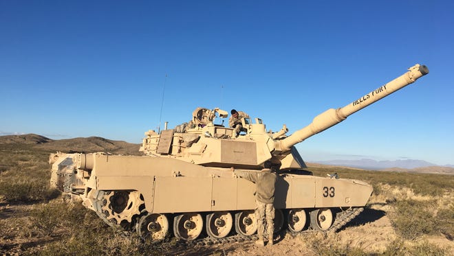 Soldiers with the 1st Battalion, 77th Armor Regiment did platoon-level exercises last fall as part of their train-up before going to NTC in May and June.
