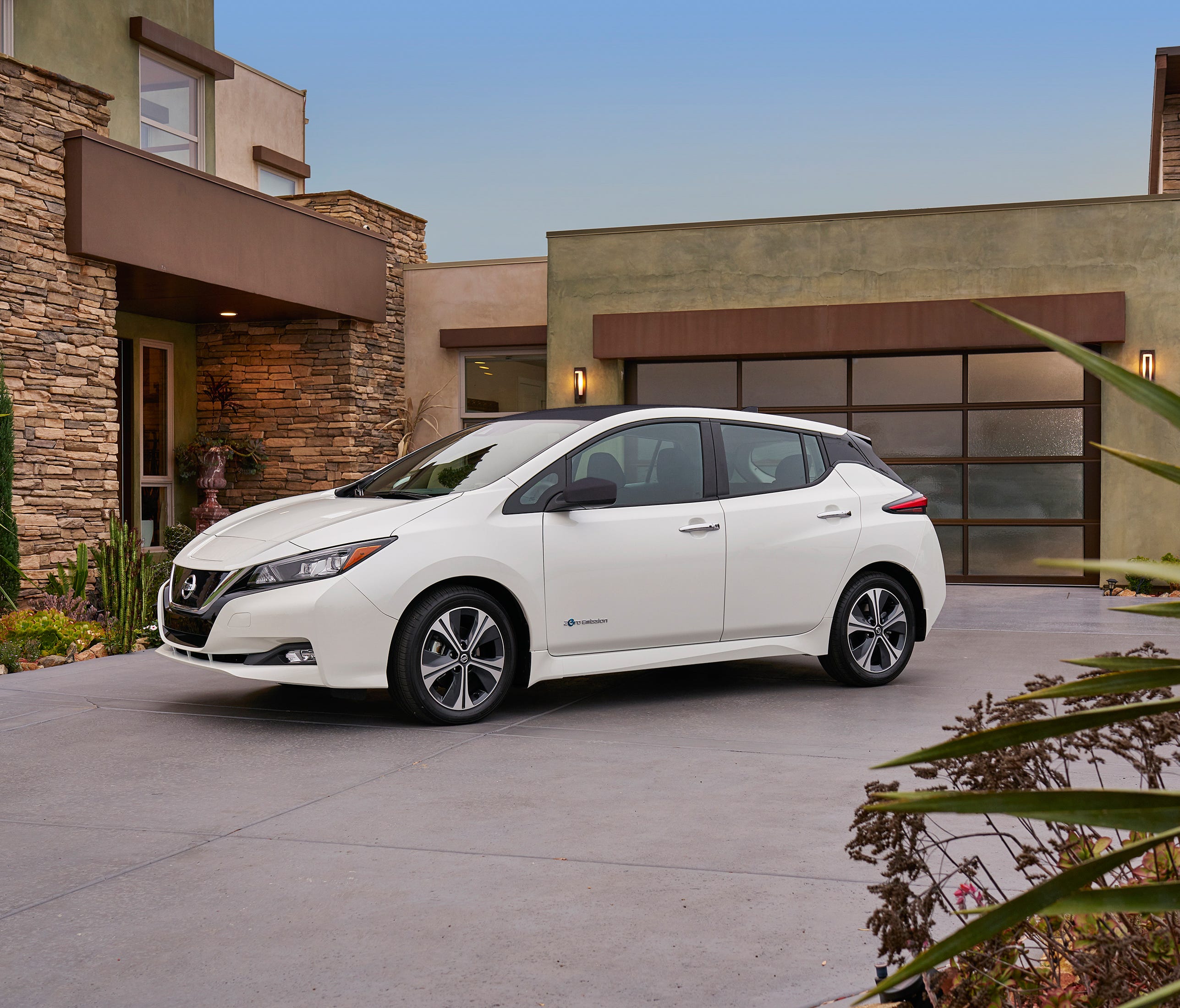 The redesigned 2018 Nissan Leaf.