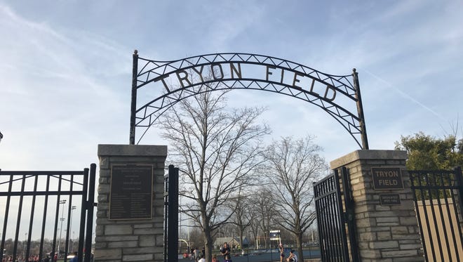 The entrance to Tryon Field in Rutherford.