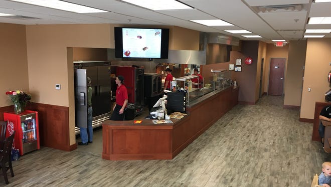Inside the newly opened Grand Junction Grilled Subs restaurant on Arrowhead Parkway in Sioux Falls.