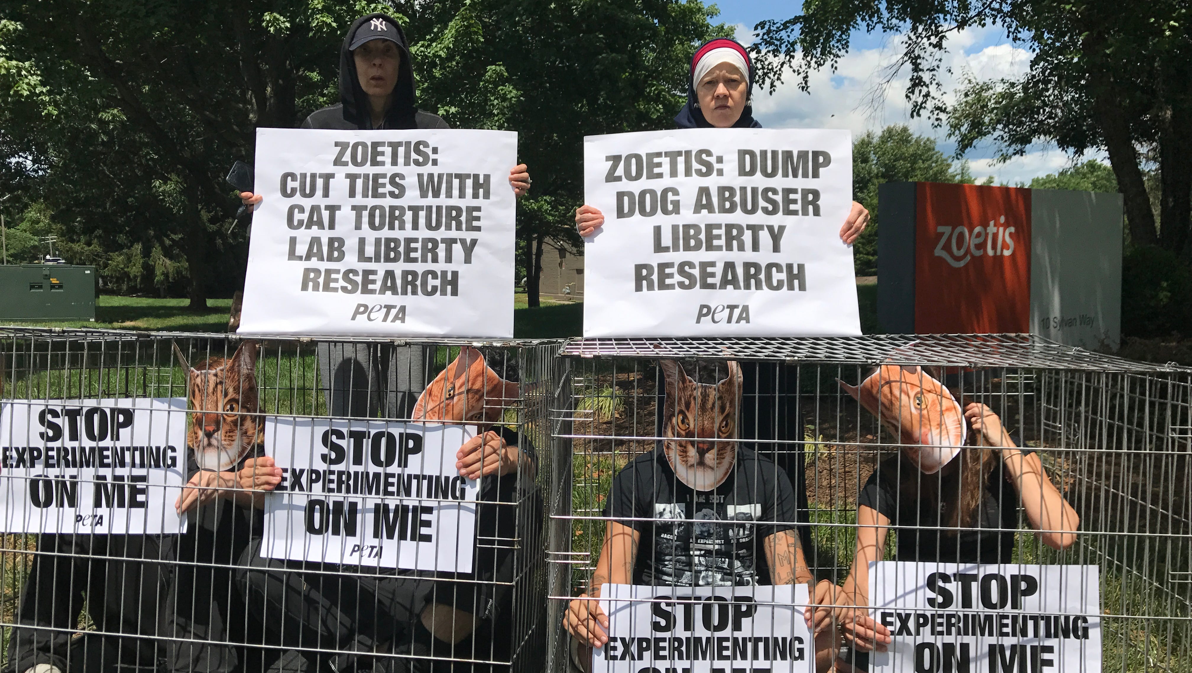 PETA animal-testing protest targets Morris pharmas