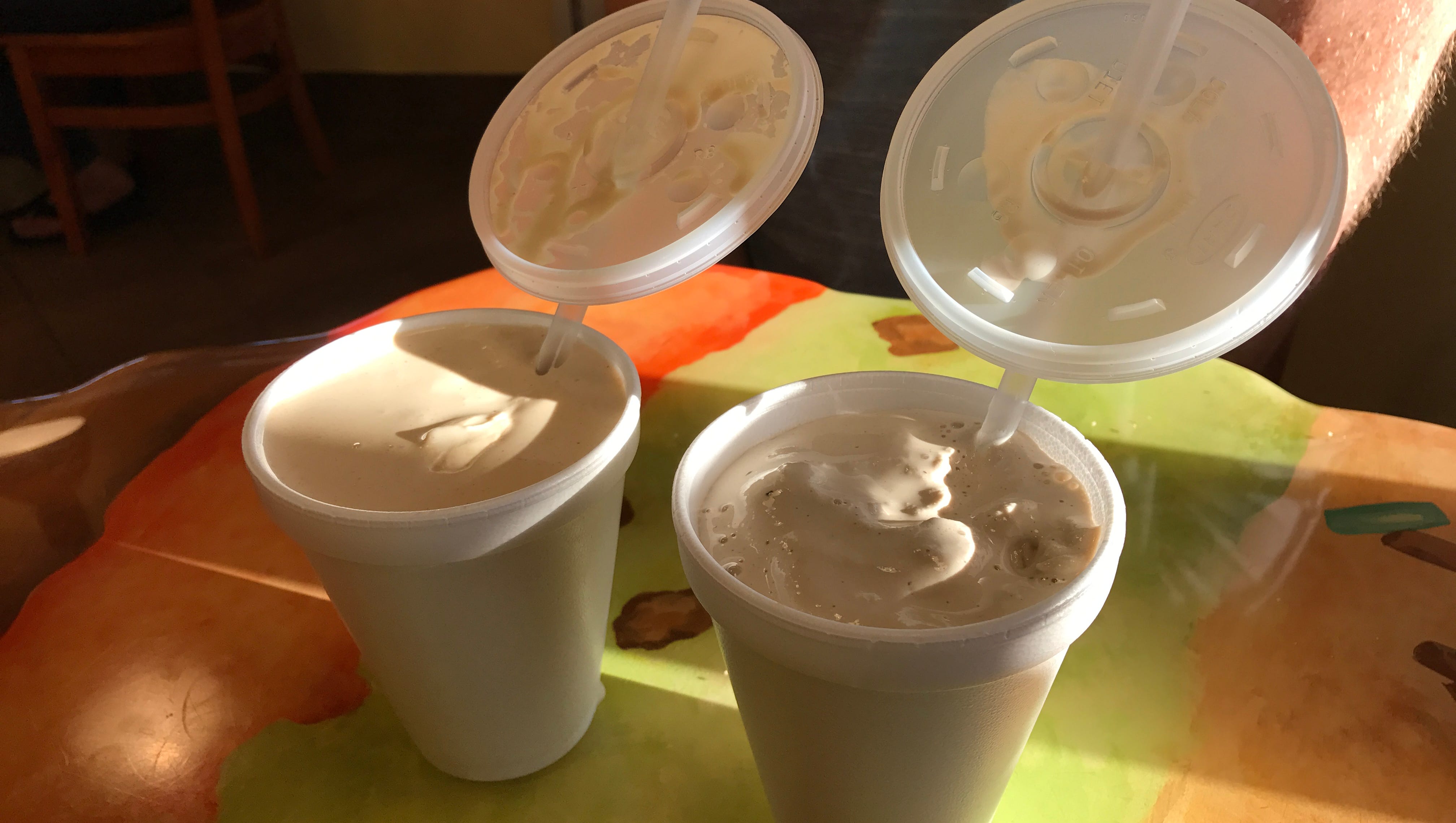 Ice cream west des moines 14 A peanut butter milkshake (left) and a coffee milkshake (right) at Over the Top in Des Moines.