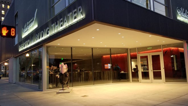 The exterior of the $17.5 million Otto M. Budig Theater, the new home of Cincinnati Shakespeare Company. The theater, located at 1195 Elm St., hosted a ribbon-cutting ceremony at 6 p.m. on August 11.