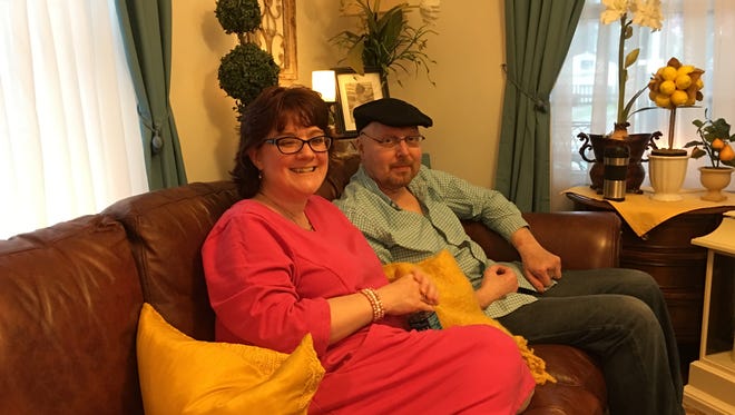 John Merrill, 53, of Binghamton, and his wife, Amy, met on a blind date in 1994.