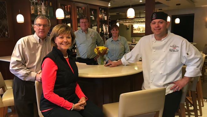 Owners Norm and Martha Eckstaedt (Far left) purchased the Red Circle Inn & Bistro in 1993. They are the seventh owners in the establishment's nearly 170-year-long history. Along with (from left) beverage manager Terry Wendelberger, director of hospitality Jeannie Young and executive chef Mike Bressler, the Eckstaedts aim to maintain the rich history of the establishment.
