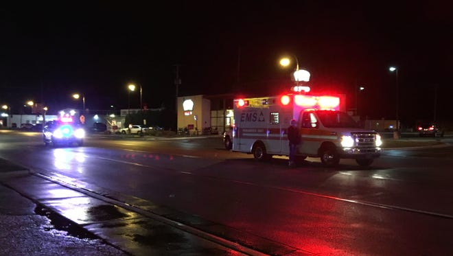 Rescue crews responded to  a report of a pedestrian hit by a vehicle in Port Huron Township Monday evening.