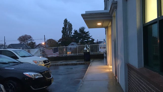The cold rain didn't keep voters away from the East Rutherford Community Center polling station.