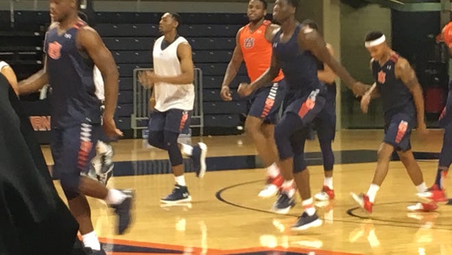 Auburn players Austin Wiley and Danjel Purifoy are with the scout team as they continue to have their eligibility in doubt as Auburn approaches the 2017-18 season opener Friday.