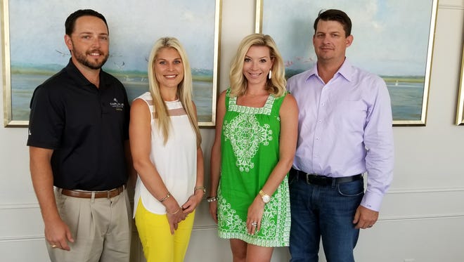 Chase and Karina Carlisle (from left) and Lindsey and Todd Pietsch, the 2018 co-chairs for Fiesta de los Niños